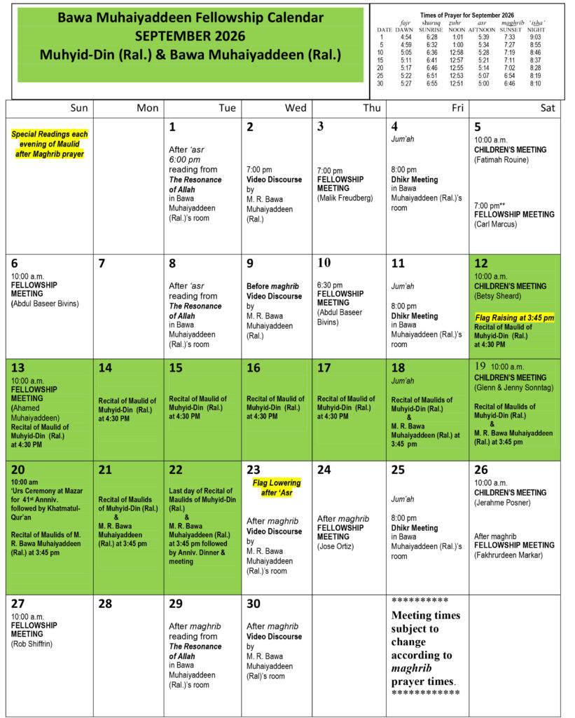 Microsoft Word - 2026 BMF September & Maulid meeting calendar.do